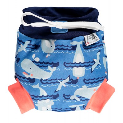 Close Pop-in Swim Nappy กางเกงผ้าอ้อมว่ายน้ำ ลายปลาวาฬ Size L